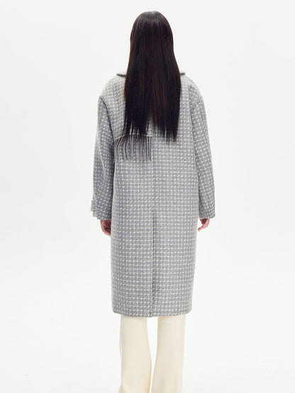 Tassel Checked Plain Long Stenkler-Coat