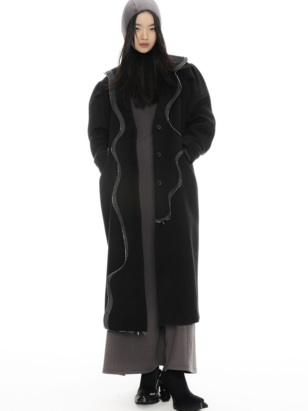 LONG NICHI WOOL RETRO COAT