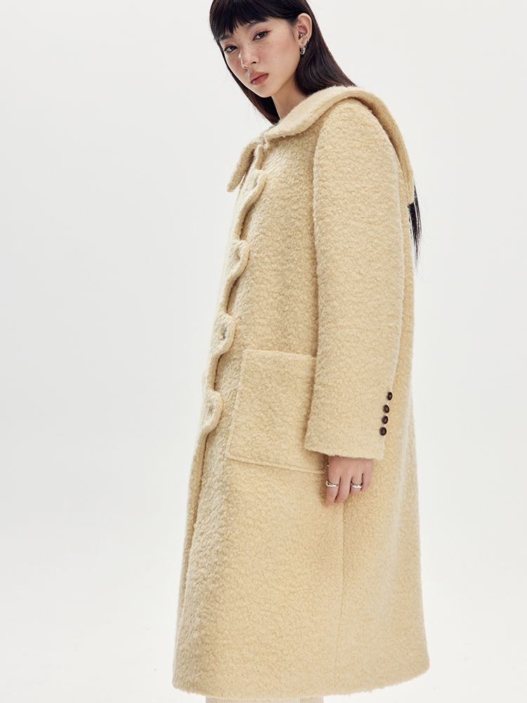 Sailor-Collar Wool Wave Wave Nichi COAT