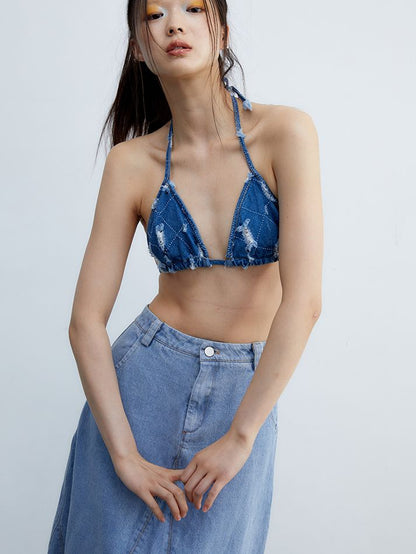 Denim Inner Nichi Triangle bikini