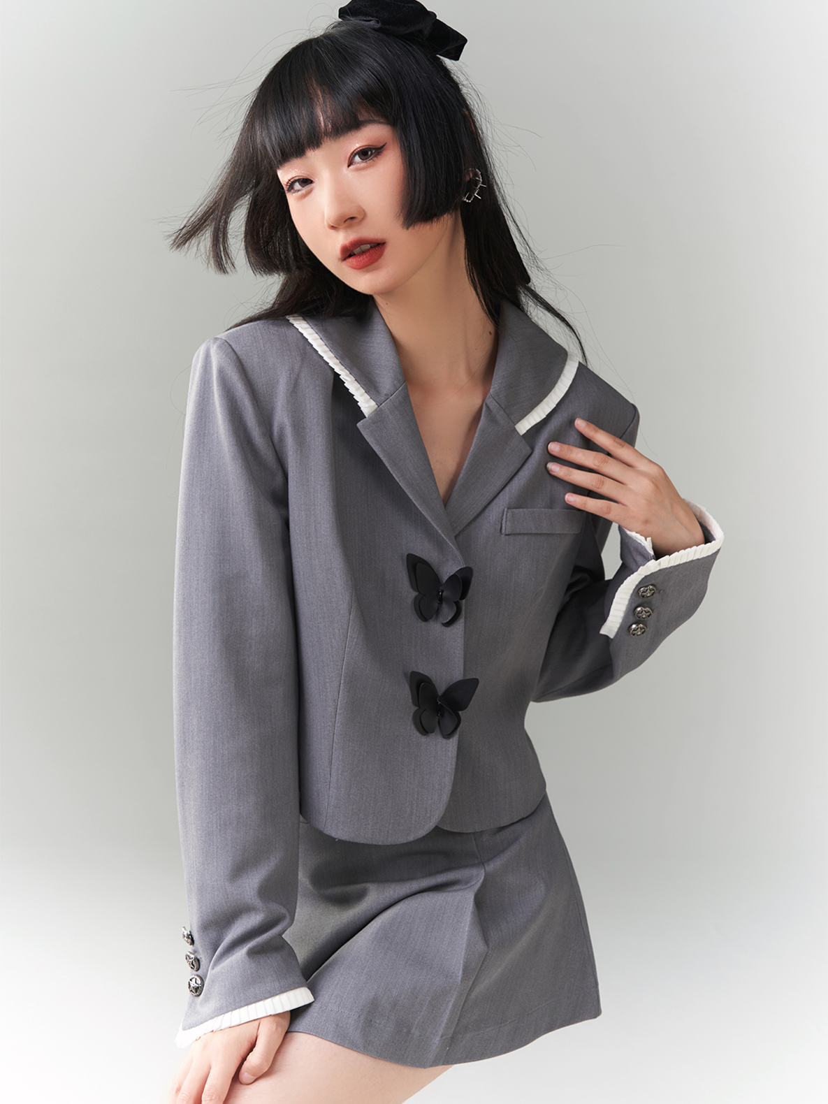 College-style Sailor Butterfly Jacket