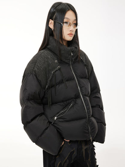 Warmer lässiger kurzer Down-Jacket