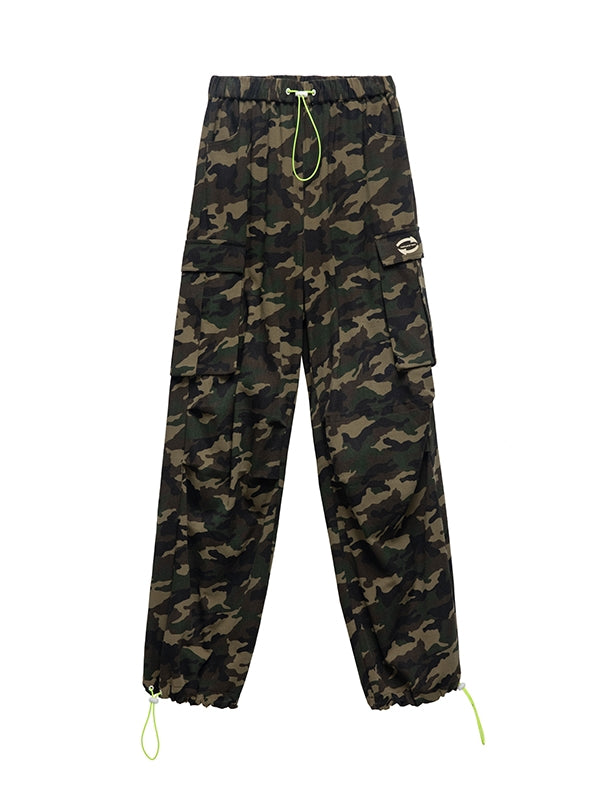 Camouflage Wild Straight Casual Loose Pants