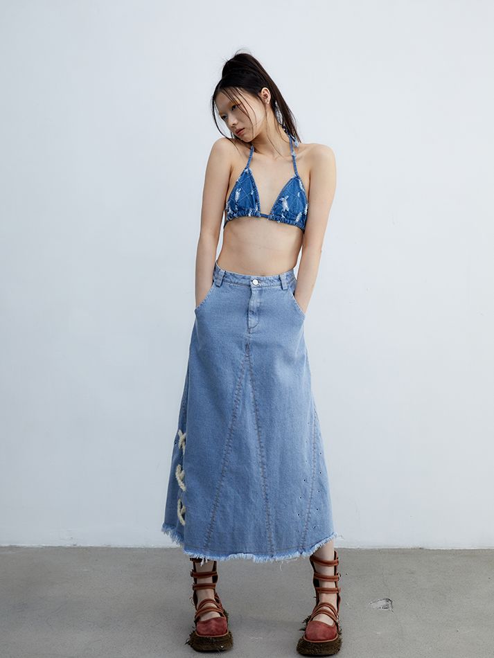 Denim Inner Nichi Triangle bikini