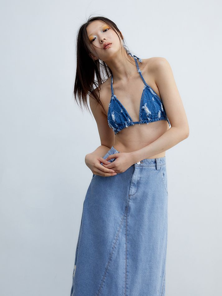 Denim Inner Nichi Triangle bikini