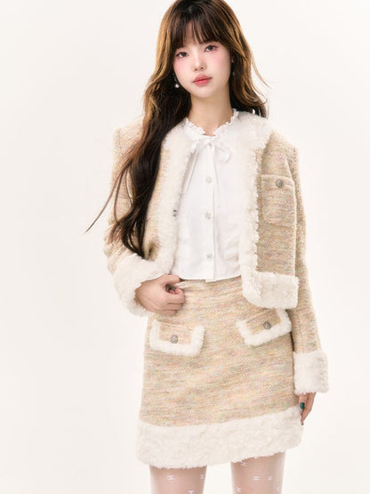 Boa Cute Cute Jacket&amp;Skirt