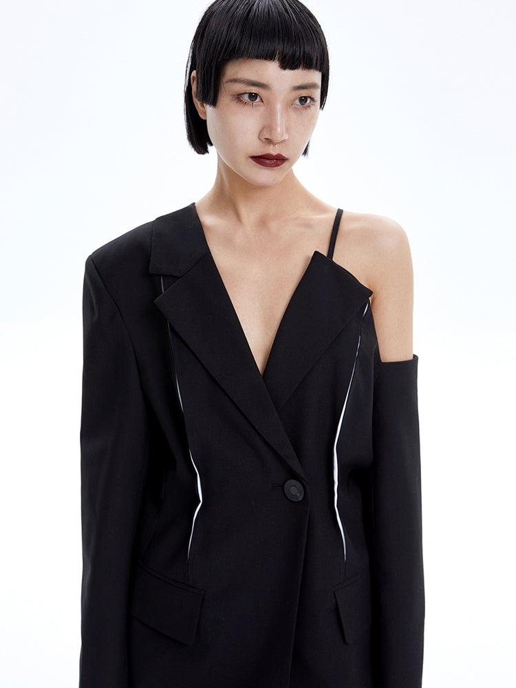 Open-shoulder Nichi Asymmetry Jacket