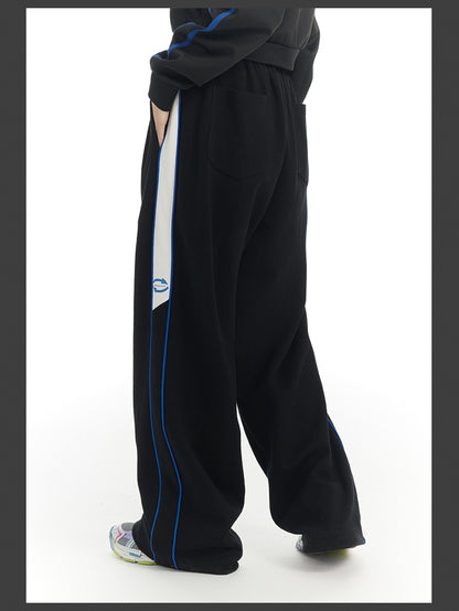 Unisex Side-Line Wide-Leg Casual Jersey Pants – ARCANA ARCHIVE