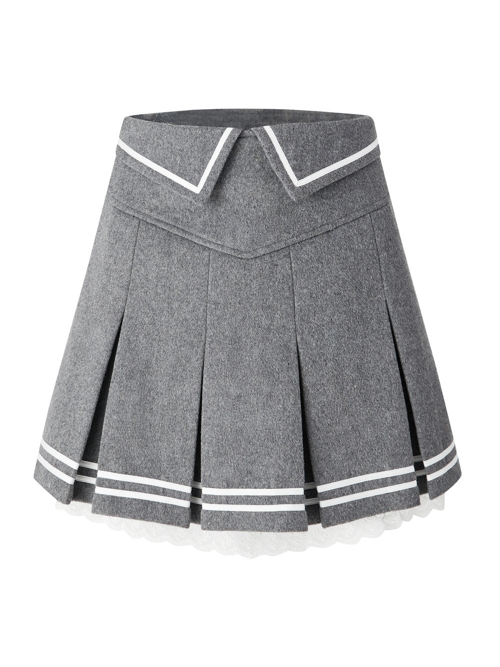 College Pleats Short Skirt