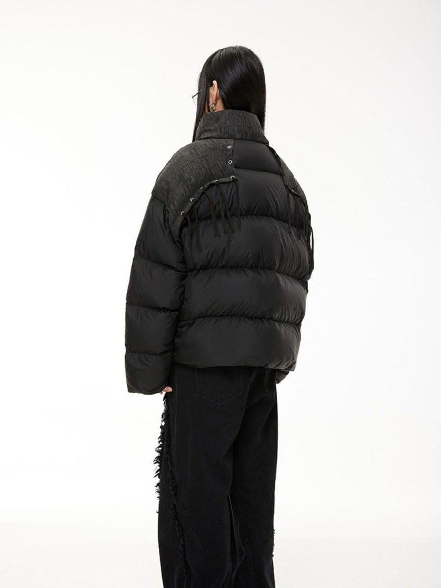 Warmer lässiger kurzer Down-Jacket