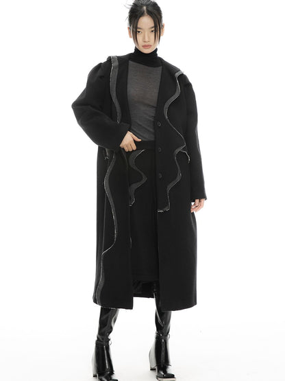 Long Nichi Wool Retro Coat