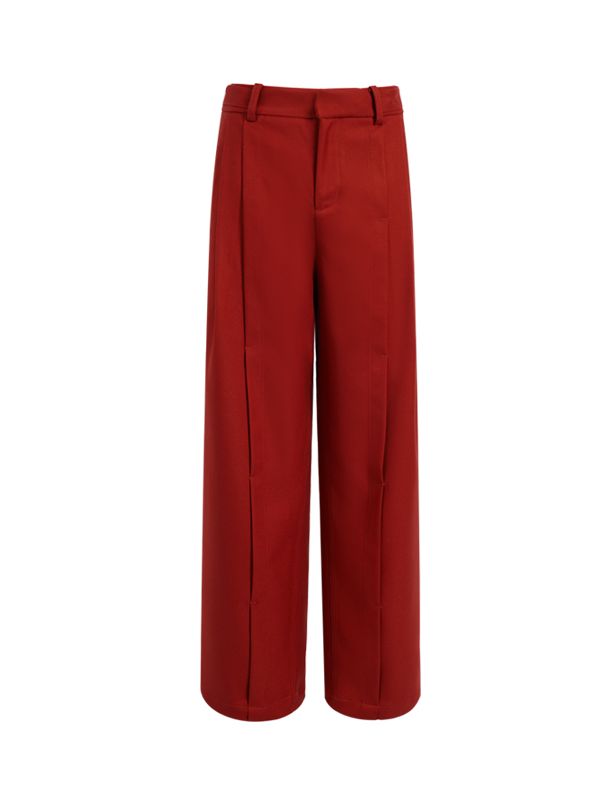 Classic Wide-leg Neat Pants