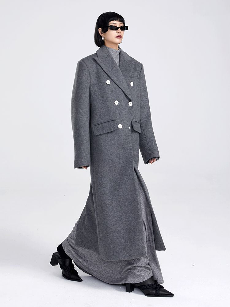 Handsome Wool Cool Long-Coat