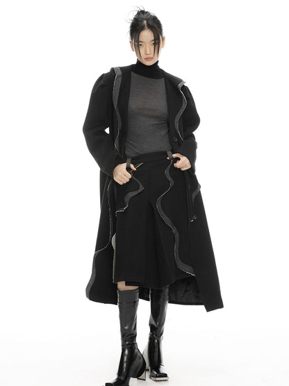 Long Nichi Wool Retro Coat