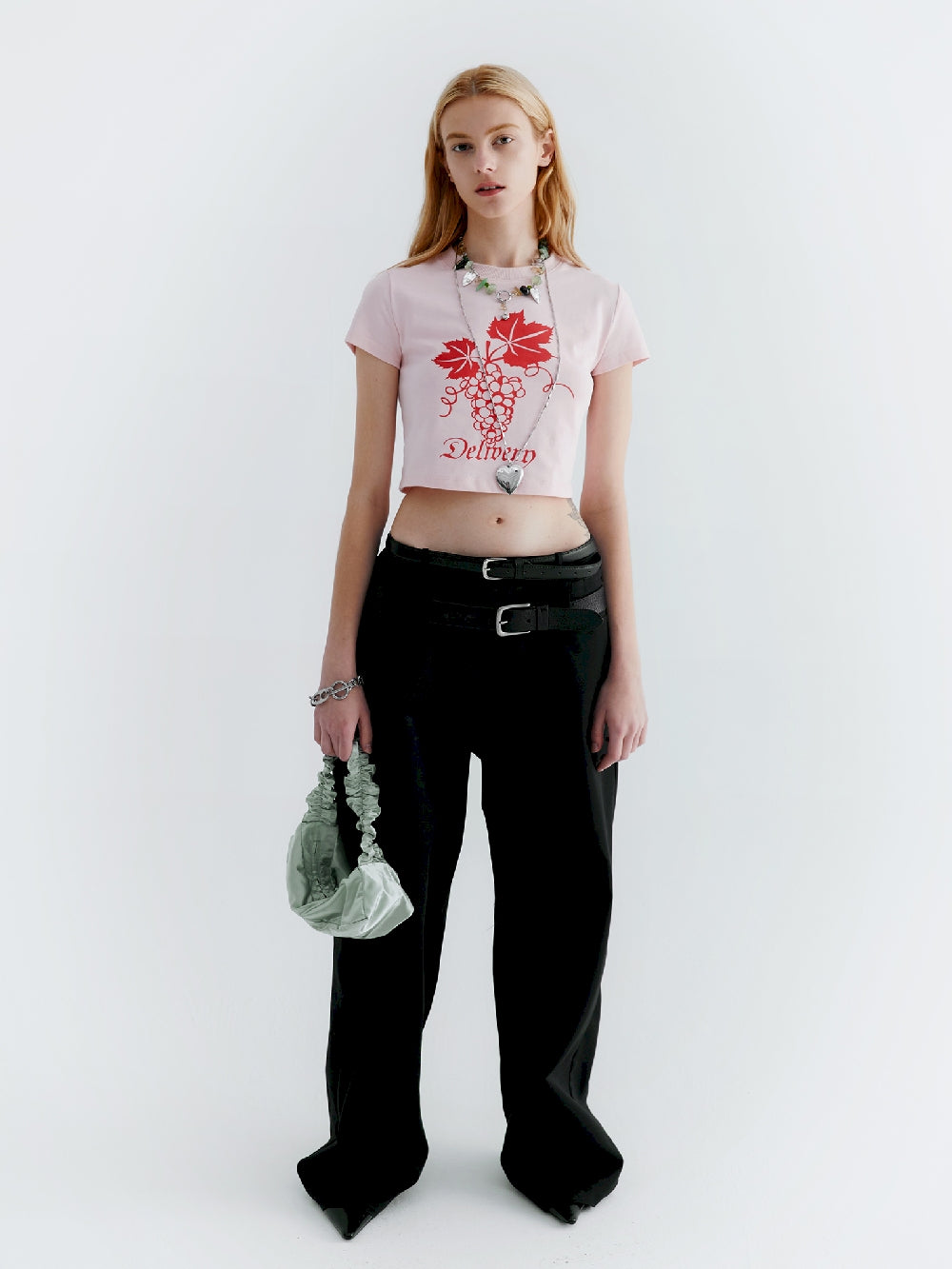 Cropped Casual Print T-shirt