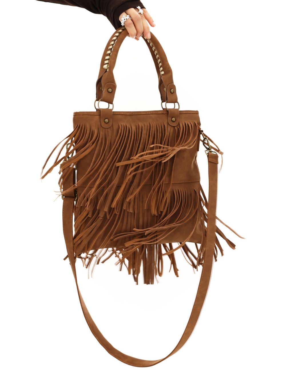 Studs 2way Western Fringe Bag