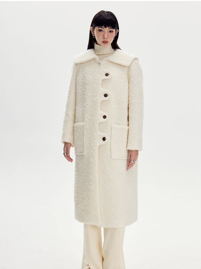 Sailor-Collar Wool Wave Wave Nichi COAT