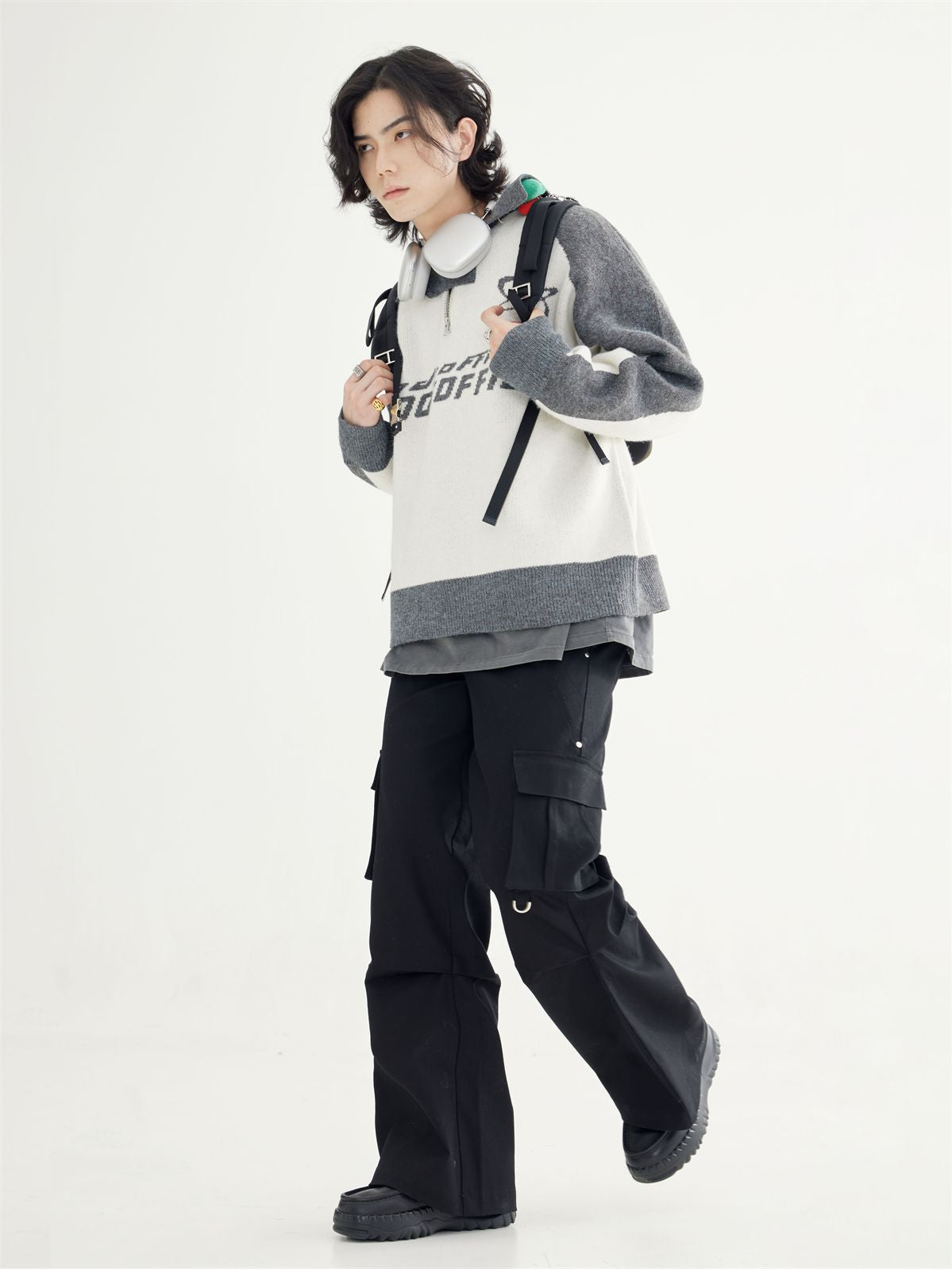 UNISEX CASUAL WIDE FLARE CARGO-PANTS