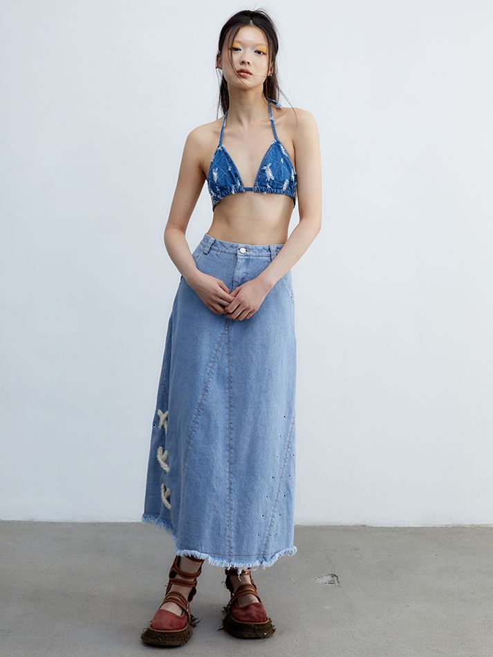 Denim Inner Nichi Triangle bikini