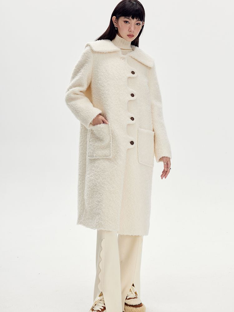 Sailor-Collar Wool Wave Wave Nichi COAT