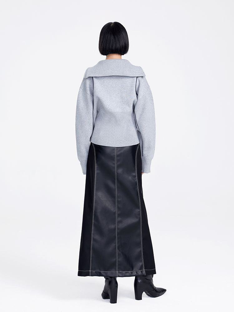 Slit Nichi Sailor-Collar Pullover