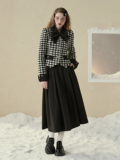 Plaid Grly Retro Jacket＆Skirt