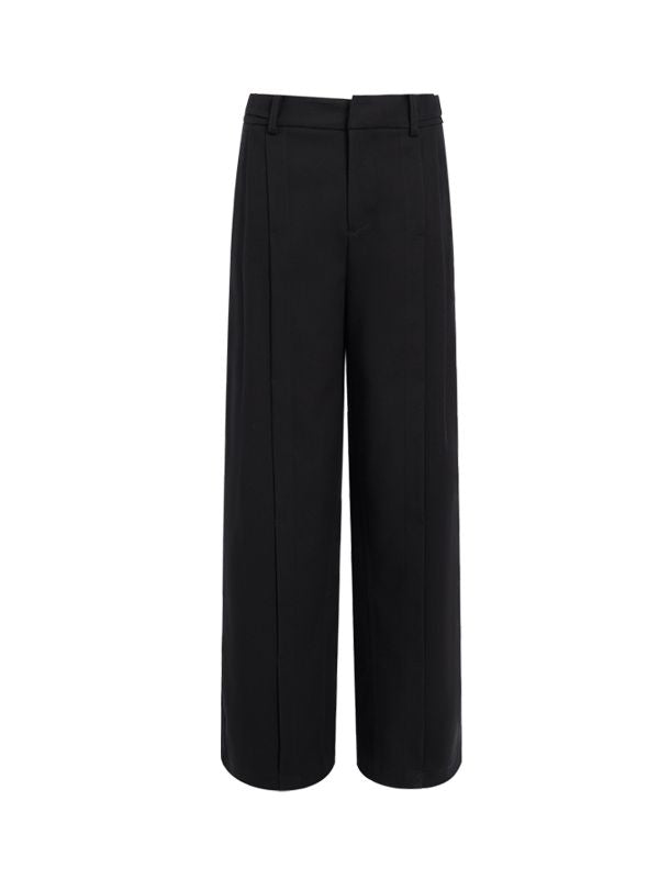 Classic Wide-leg Neat Pants