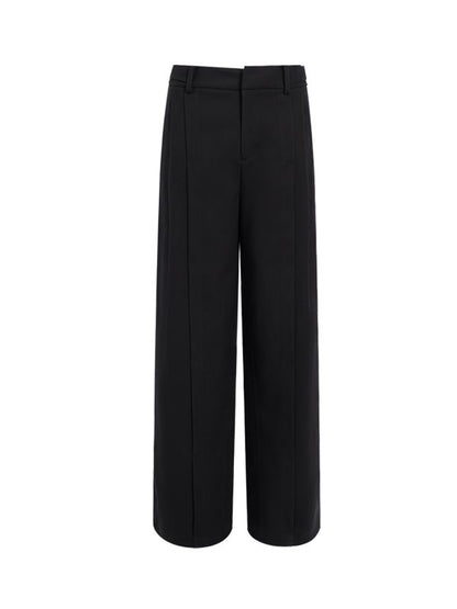 Classic Wide-Leg Neat Pants