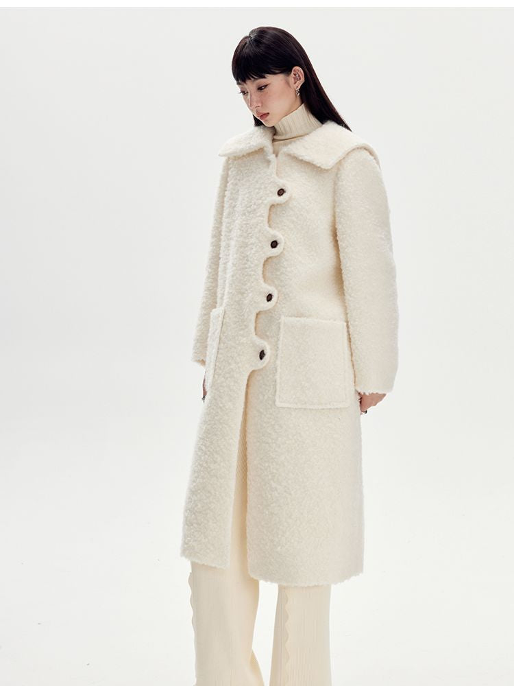 Sailor-Collar Wool Wave Wave Nichi COAT