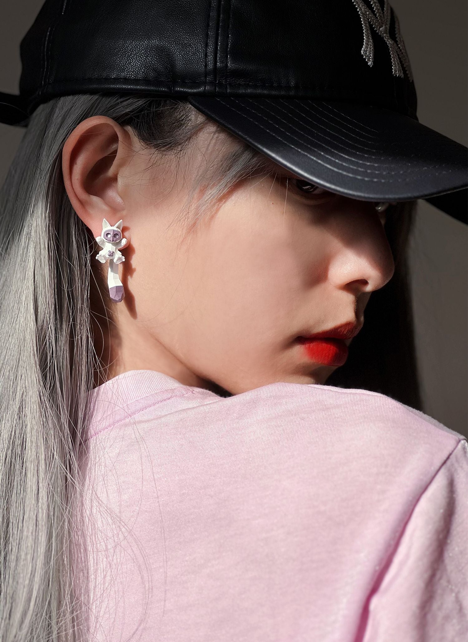 Animal Nichi Fox Rabbit Pierced Earrings