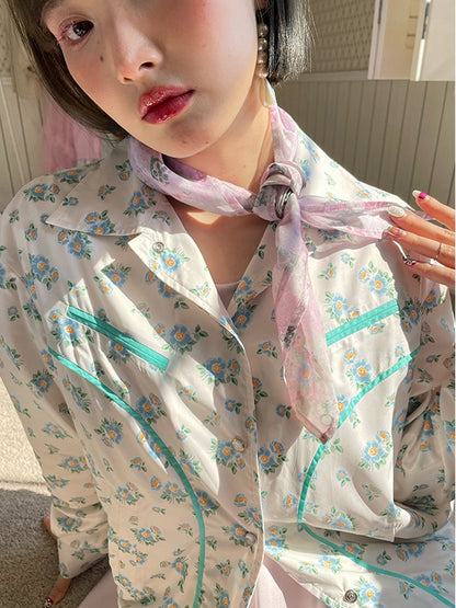 Flower Feminine High-end Scarf