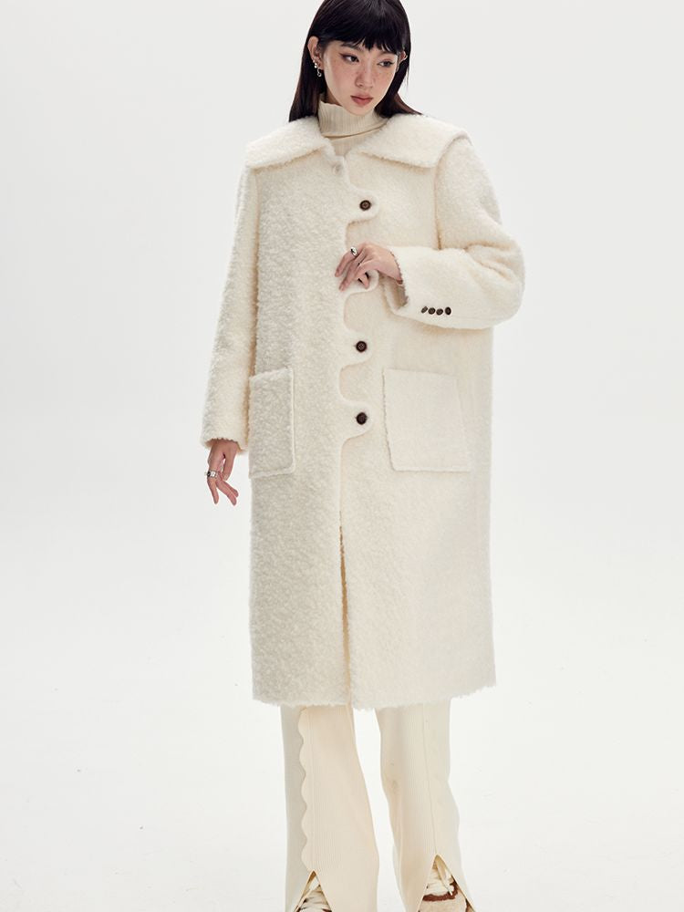 Sailor-collar Wool Wave Nichi Coat - DIDDI MODA – ARCANA ARCHIVE