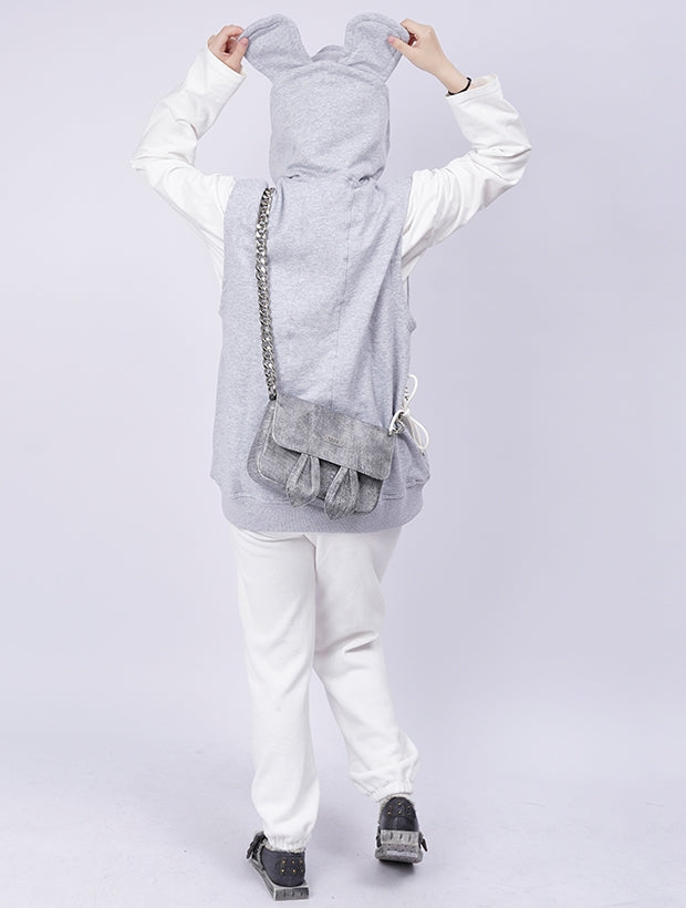 Rabbit-EAR SQUARE FLAP SHOULDER-BAG