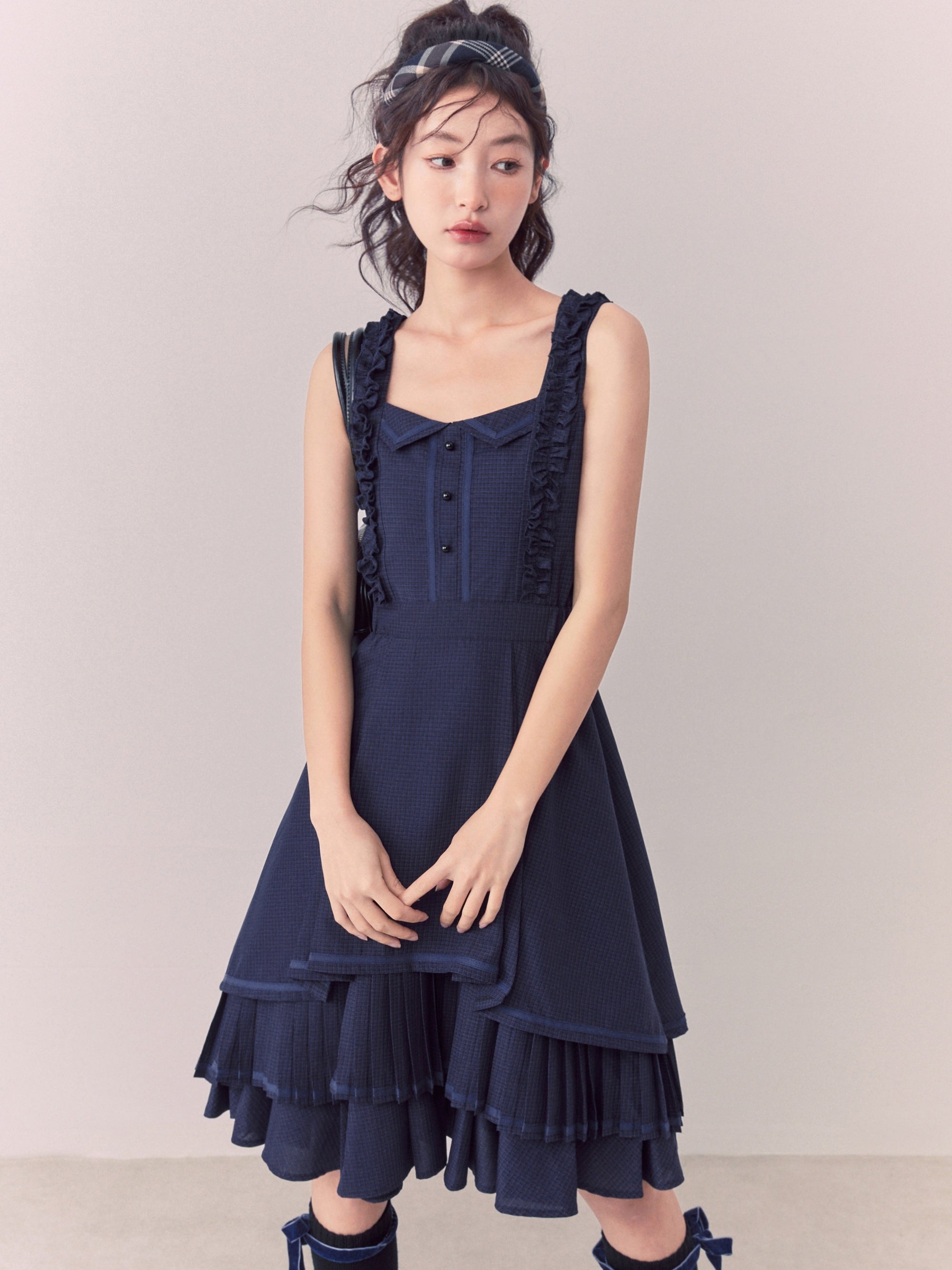 CHECKED TIERED BALLY GIRLY ONE-PIECE – ARCANA ARCHIVE