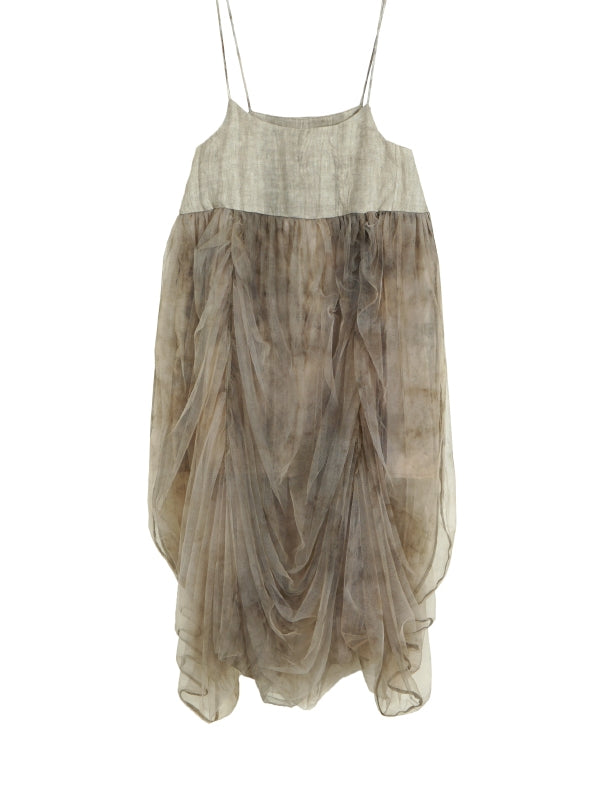 CIFFON Drape Sheer Fluffily Skirt