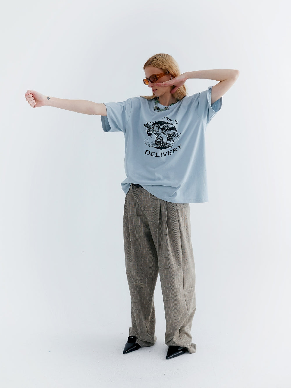 Unisex Angel Oversize Oversize Casual T-Shir