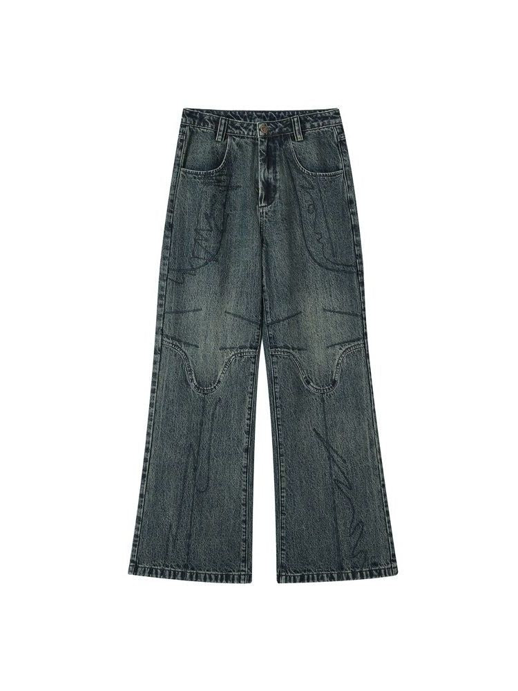 Nichi Wash Strait Denim Pants --Chemical Girl – ARCANA ARCHIVE