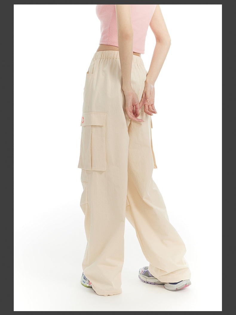 Side-Pocket Sporty Casual Pants