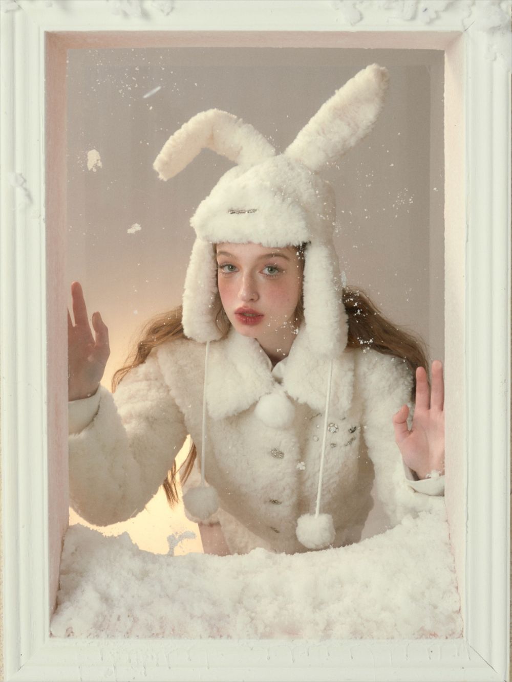 Boa Short Winter Fluffy Rabbit-ear Hat