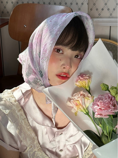 Flower Feminine High-end Scarf