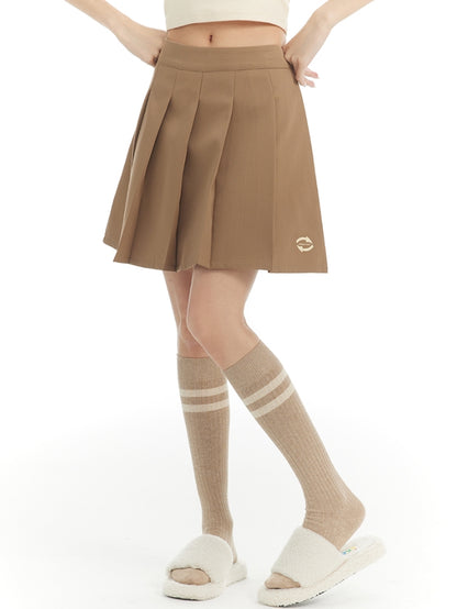 Plearts Flare Short Casual Skirt