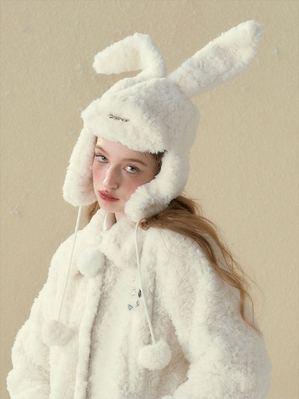 Boa Short Winter Fluffy Rabbit-ear Hat