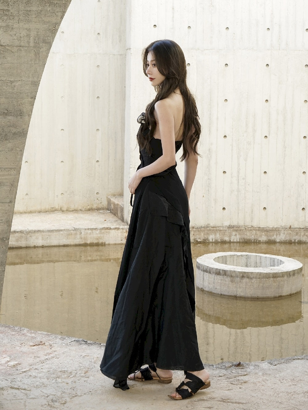 Asymmetry Layered Chic Long-Skirt