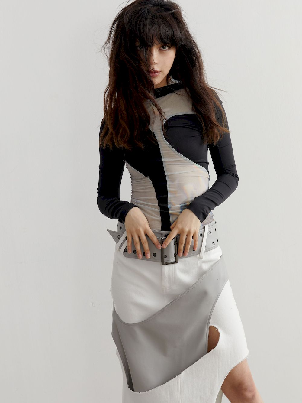 Mix monotone transparent Cutsew