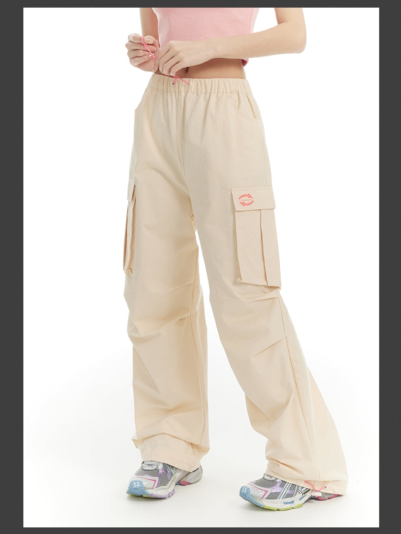 Side-Pocket Sporty Casual Pants