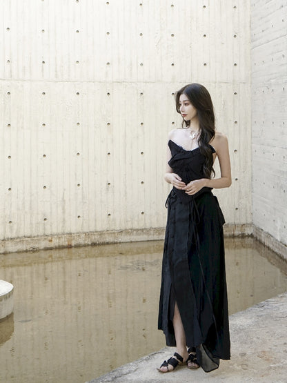 Asymmetry Layered Chic Long-SKirt