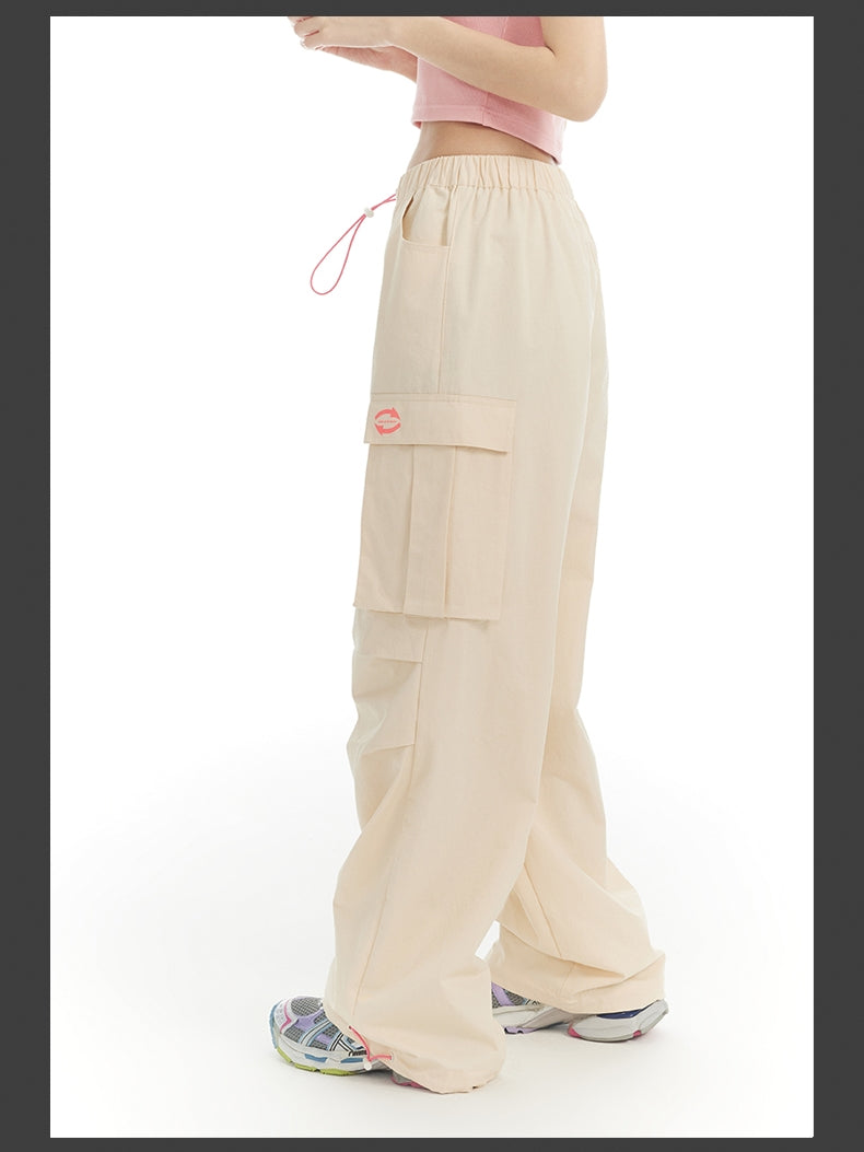 Side-Pocket Sporty Casual Pants