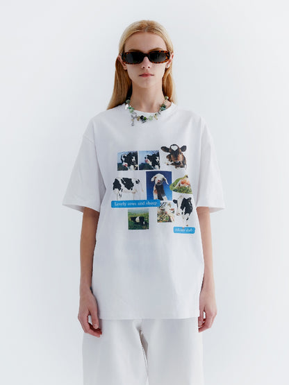 Unisex Animal Nichi Picture T-shirt