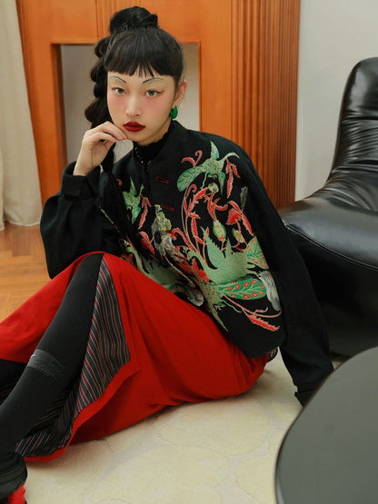 Japanese-style Embroidery Modern Nichi Jakcet