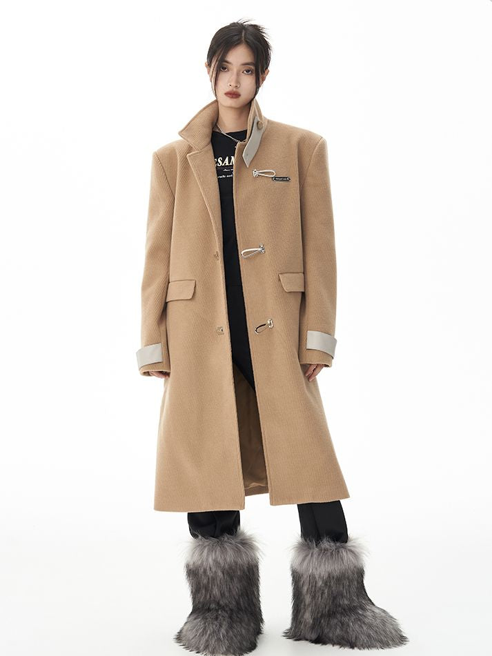 Nichi vintage bi-coloor long-coat